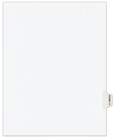 Avery® Legal Index Divider, Exhibit Alpha Letter, Style Avery-Style Preprinted Side Tab 26-Tab, R, 11 x 8.5, White, 25/Pack, (1388)