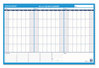 A Picture of product AAG-PM23928 AT-A-GLANCE® 90/120-Day Undated Horizontal Erasable Wall Planner 36 x 24, White/Blue Sheets,
