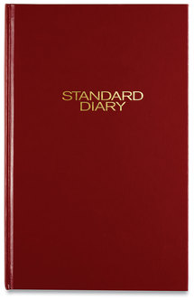 AT-A-GLANCE® Standard Diary® Daily 2026 Edition, Wide/Legal Rule, Red Cover, (200) 12 x 7.75 Sheets
