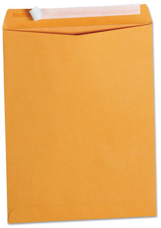 Universal® Peel Seal Strip Catalog Envelope #13 1/2, Square Flap, Self-Adhesive Closure, 10 x 13, Natural Kraft, 100/Box