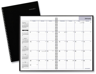 AT-A-GLANCE® DayMinder® Monthly Planner Ruled Blocks, 12 x 8, Black Cover, 14-Month: Dec 2025 to Jan 2027