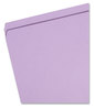 A Picture of product SMD-12410 Smead™ Reinforced Top Tab Colored File Folders Straight Tabs, Letter Size, 0.75" Expansion, Lavender, 100/Box