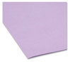 A Picture of product SMD-12434 Smead™ Reinforced Top Tab Colored File Folders 1/3-Cut Tabs: Assorted, Letter Size, 0.75" Expansion, Lavender, 100/Box