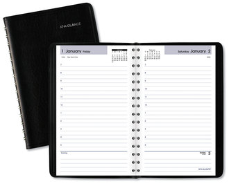 AT-A-GLANCE® DayMinder® Daily Appointment Book 8" x 5", Black Cover, 12-Month (Jan to Dec): 2026