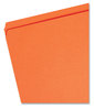 A Picture of product SMD-12510 Smead™ Reinforced Top Tab Colored File Folders Straight Tabs, Letter Size, 0.75" Expansion, Orange, 100/Box