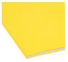 A Picture of product SMD-12934 Smead™ Reinforced Top Tab Colored File Folders 1/3-Cut Tabs: Assorted, Letter Size, 0.75" Expansion, Yellow, 100/Box