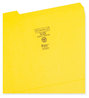 A Picture of product SMD-12934 Smead™ Reinforced Top Tab Colored File Folders 1/3-Cut Tabs: Assorted, Letter Size, 0.75" Expansion, Yellow, 100/Box