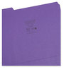 A Picture of product SMD-13043 Smead™ Colored File Folders 1/3-Cut Tabs: Assorted, Letter Size, 0.75" Expansion, Purple, 100/Box