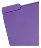 A Picture of product SMD-13043 Smead™ Colored File Folders 1/3-Cut Tabs: Assorted, Letter Size, 0.75" Expansion, Purple, 100/Box