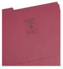 A Picture of product SMD-13084 Smead™ Reinforced Top Tab Colored File Folders 1/3-Cut Tabs: Assorted, Letter Size, 0.75" Expansion, Maroon, 100/Box