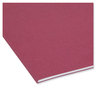A Picture of product SMD-13093 Smead™ Colored File Folders 1/3-Cut Tabs: Assorted, Letter Size, 0.75" Expansion, Maroon, 100/Box