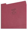 A Picture of product SMD-13093 Smead™ Colored File Folders 1/3-Cut Tabs: Assorted, Letter Size, 0.75" Expansion, Maroon, 100/Box