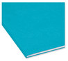 A Picture of product SMD-13143 Smead™ Colored File Folders 1/3-Cut Tabs: Assorted, Letter Size, 0.75" Expansion, Teal, 100/Box