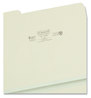 A Picture of product SMD-13230 Smead™ Expanding Recycled Heavy Pressboard Folders 1/3-Cut Tabs: Assorted, Letter Size, 1" Expansion, Gray-Green, 25/Box
