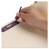A Picture of product SMD-14011 Smead™ SuperTab® Colored Classification Folders with SafeSHIELD® Coated Fastener Technology Six Fasteners, 2" Expansion, 2 Dividers, Letter Size, Dark Gray, 10/Box