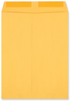 Universal® Catalog Envelope 28 lb Bond Weight Kraft, #12 1/2, Square Flap, Gummed Closure, 9.5 x 12.5, Brown 250/Box