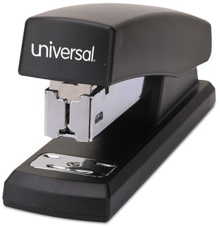 Universal® Half-Strip Stapler 20-Sheet Capacity, Black