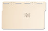 A Picture of product SMD-14537 Smead™ Top Tab Fastener Folders 1/3-Cut Tabs: Assorted, 0.75" Expansion, 2 Fasteners, Letter Size, Manila Exterior, 50/Box