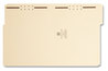 A Picture of product SMD-14547 Smead™ Top Tab Fastener Folders Recycled 1/3-Cut Tabs: Assorted, 0.75" Expansion, 2 Fasteners, Letter Size, Manila Exterior, 50/Box
