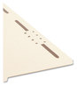 A Picture of product SMD-14580 Smead™ Top Tab Fastener Folders Guide-Height 2/5-Cut Tabs, 0.75" Expansion, 2 Fasteners, Letter Size, 11-pt Manila, 50/Box