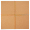 A Picture of product UNV-43404 Universal® Cork Tile Panels 12 x Brown Surface, 4/Pack