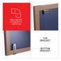 A Picture of product UNV-43620 Universal® Deluxe Melamine Dry Erase Board 96 x 48, White Surface, Oak Fiberboard Frame