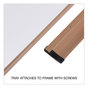 A Picture of product UNV-43620 Universal® Deluxe Melamine Dry Erase Board 96 x 48, White Surface, Oak Fiberboard Frame