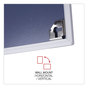 A Picture of product UNV-43623 Universal® Melamine Dry Erase Board with Aluminum Frame 36 x 24, White Surface, Anodized