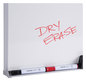 A Picture of product UNV-43624 Universal® Melamine Dry Erase Board with Aluminum Frame 48 x 36, White Surface, Anodized