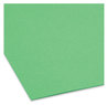 A Picture of product SMD-17140 Smead™ Top Tab Colored Fastener Folders 0.75" Expansion, 2 Fasteners, Legal Size, Green Exterior, 50/Box