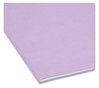 A Picture of product SMD-17410 Smead™ Reinforced Top Tab Colored File Folders Straight Tabs, Legal Size, 0.75" Expansion, Lavender, 100/Box