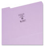 A Picture of product SMD-17434 Smead™ Reinforced Top Tab Colored File Folders 1/3-Cut Tabs: Assorted, Legal Size, 0.75" Expansion, Lavender, 100/Box
