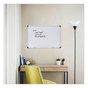 A Picture of product UNV-43723 Universal® Modern Melamine Dry Erase Board with Aluminum Frame 36 x 24, White Surface