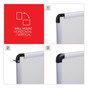 A Picture of product UNV-43725 Universal® Modern Melamine Dry Erase Board with Aluminum Frame 72 x 48, White Surface