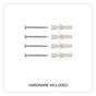 A Picture of product UNV-43734 Universal® Deluxe Magnetic Steel Dry Erase Marker Board 48 x 36, White Surface, Aluminum/Plastic Frame