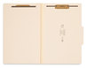 A Picture of product SMD-18700 Smead™ Manila Four- and Six-Section Top Tab Classification Folders Four-Section 2" Expansion, 1 Divider, 4 Fasteners, Legal Size, 10/Box