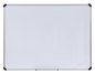 A Picture of product UNV-43734 Universal® Deluxe Magnetic Steel Dry Erase Marker Board 48 x 36, White Surface, Aluminum/Plastic Frame
