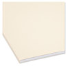 A Picture of product SMD-19510 Smead™ Top Tab Fastener Folders Straight Tabs, 0.75" Expansion, 1 Legal Size, Manila Exterior, 50/Box