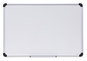 A Picture of product UNV-43841 Universal® Deluxe Porcelain Magnetic Dry Erase Board 36 x 24, White Surface, Silver/Black Aluminum Frame