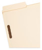 A Picture of product SMD-19535 Smead™ SuperTab® Reinforced Guide Height Fastener Folders 11-pt Manila, 0.75" Expansion, 2 Fasteners, Legal Size, 50/Box
