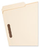 A Picture of product SMD-19537 Smead™ Top Tab Fastener Folders 1/3-Cut Tabs: Assorted, 0.75" Expansion, 2 Fasteners, Legal Size, Manila Exterior, 50/Box