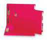 A Picture of product SMD-28740 Smead™ Heavyweight Colored End Tab Fastener Folders 0.75" Expansion, 2 Fasteners, Legal Size, Red Exterior, 50/Box