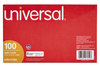 A Picture of product UNV-47250 Universal® Recycled Index Strong 2 Pt. Stock Cards Ruled 5 x 8, White, 100/Pack