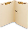 A Picture of product SMD-34125 Smead™ Manila End Tab Fastener Folders with Reinforced Tabs Straight 11-pt 2 Fasteners, Letter Size, Exterior, 250/Box