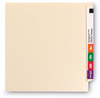 A Picture of product SMD-37115 Smead™ Manila End Tab Fastener Folders with Reinforced Tabs Straight 11-pt 2 Fasteners, Legal Size, Exterior, 50/Box