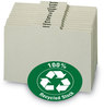 A Picture of product SMD-50365 Smead™ 100% Recycled Monthly Top Tab File Guide Set 1/3-Cut January to December, 8.5 x 11, Green, 12/Set