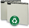 A Picture of product SMD-50576 Smead™ Alphabetic Top Tab Indexed File Guide Set 1/5-Cut A to Z, 8.5 x 11, Green, 25/Set