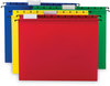 A Picture of product SMD-64026 Smead™ Poly Hanging Folders Letter Size, 1/5-Cut Tabs, Assorted Colors, 12/Pack