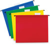 A Picture of product SMD-64026 Smead™ Poly Hanging Folders Letter Size, 1/5-Cut Tabs, Assorted Colors, 12/Pack