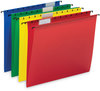 A Picture of product SMD-64026 Smead™ Poly Hanging Folders Letter Size, 1/5-Cut Tabs, Assorted Colors, 12/Pack